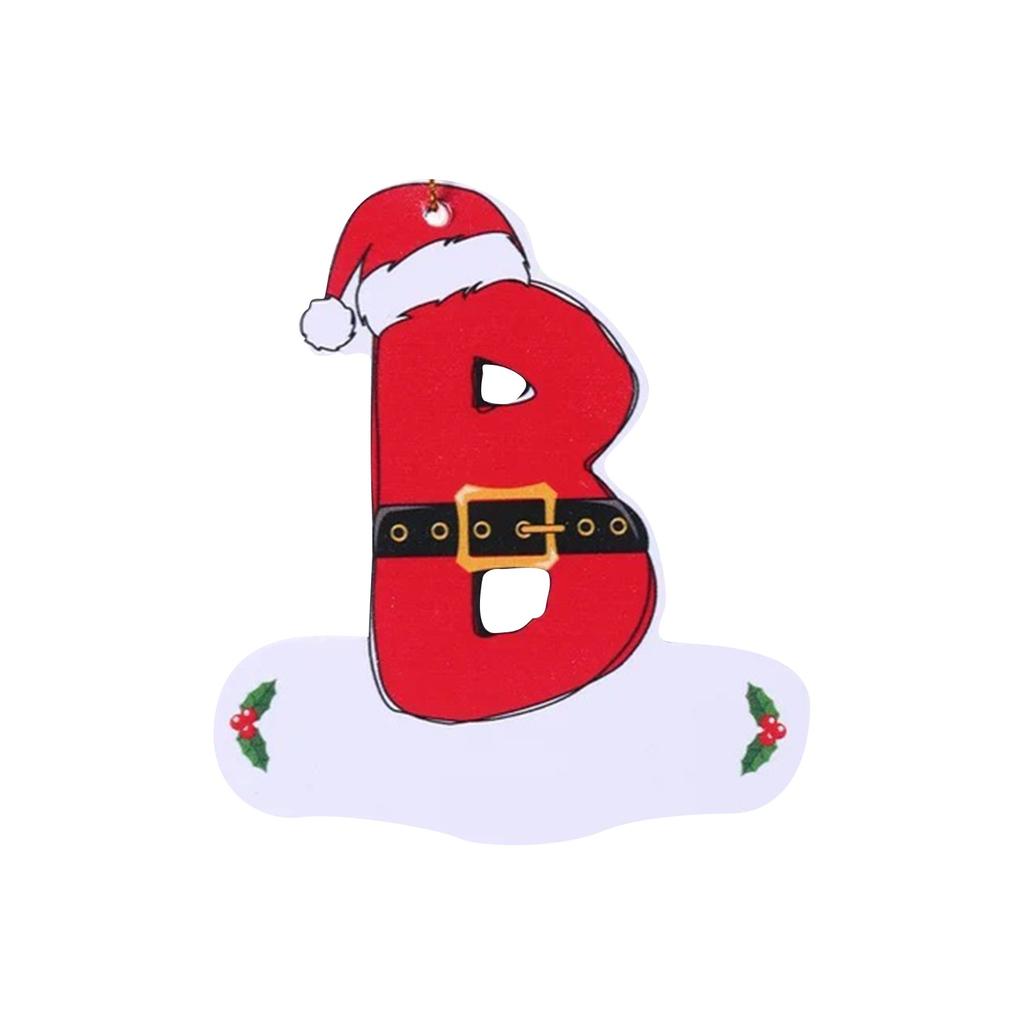 26 букв, украшение на рождественскую елку, рождественская подвеска, сделай сам, подвеска в виде алфавита, атмосферное украшение, буквы на рождественскую елку, 1 шт.
