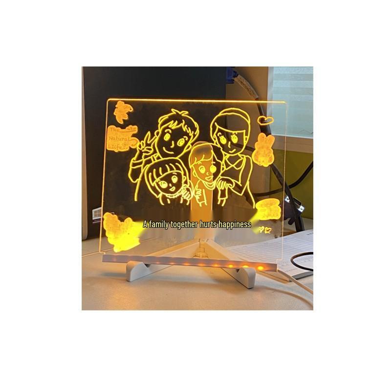 Двусторонняя прозрачная доска-мольберт для детей - Стираемая настольная доска для рисования и письма