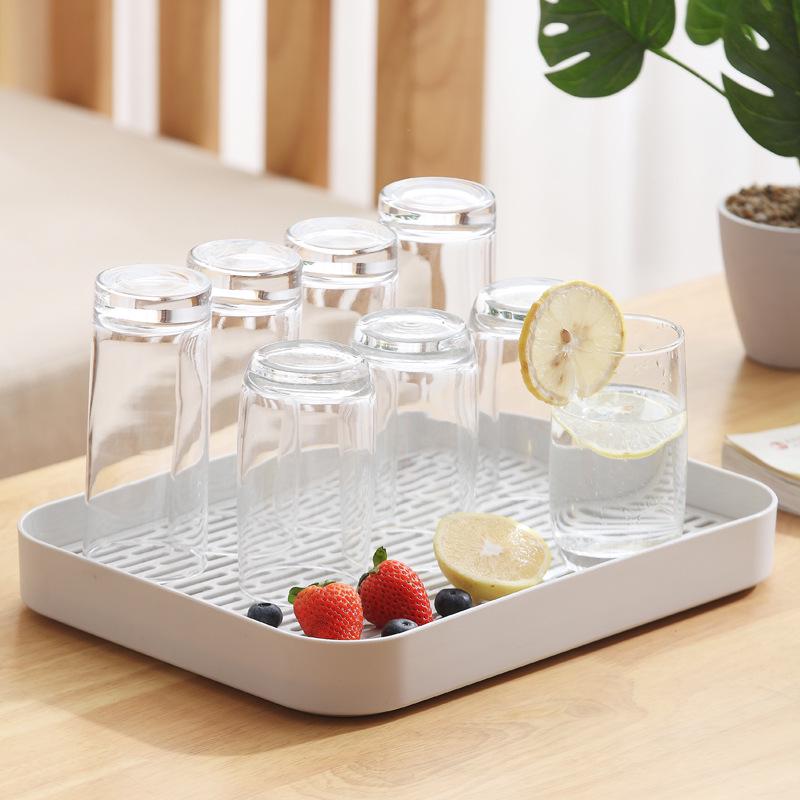 Nordic Double-Layer Tea Set with Draining Tray