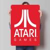 A-Atari Posters Classic Game Metal Signs Wall Decor Custom Tinplate Plaques for Gamers Gaming Room Decoration Art Mural Man Cave