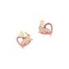Girls Gifts White Heart Rabbit Korean Style Jewelry Animal Earrings Women Earrings Resin Jewelry