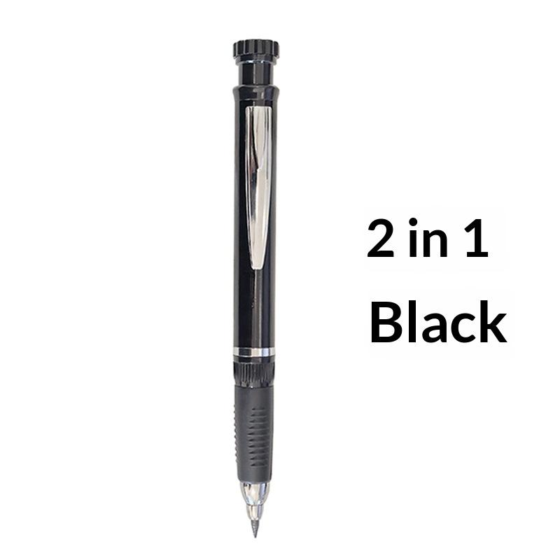 2,8 мм 2-в-1 Деревообрабатывающий механический карандаш со стержнем и встроенной точилкой для глубоких отверстий Плотницкий разметочный карандаш Инструмент