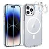 Case for iPhone 16 PRO MAX and 2 Tempered Glass Screen Protectors and 2 Camera Protectors - Integrated Magnetic Circle Phonillico®