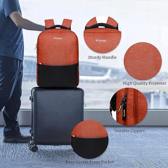 Рюкзак для ноутбука WildHorn 31 л для мужчин/женщин I Подходит для ноутбука до 15,6" I Водонепроницаемый I Рюкзаки для путешествий/бизнеса/колледжа