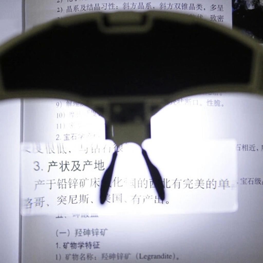 Увеличительное стекло с повязкой на голову со светодиодной подсветкой, увеличительное стекло с креплением на голову без помощи рук с 5 линзами для близкого расстояния, часов, ювелирных изделий, штампа