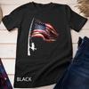 Fishing American Flag Fisherman Patriotic Day 4th of July Unisex T-shirt