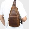 Сумка из натуральной кожи Мужская нагрудная сумка Head Layer Cowhide Chest Cross Bag Trend Shoulder Bag