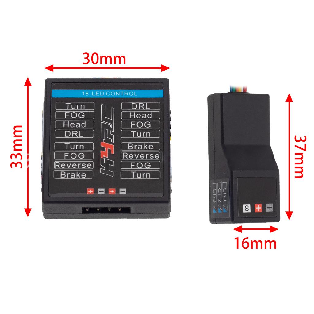 Симуляция Светодиодные Фонари Умная Система Мигающее Освещение Совместимо для RC Автомобиля 1/8 1/10 Масштабные Модели Yokomo HPI AXIAL RC4WD-TRX