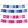 Pet Birthday Party Flag Cartoon Theme Arrangement Dog Paws Paper Banner Customization