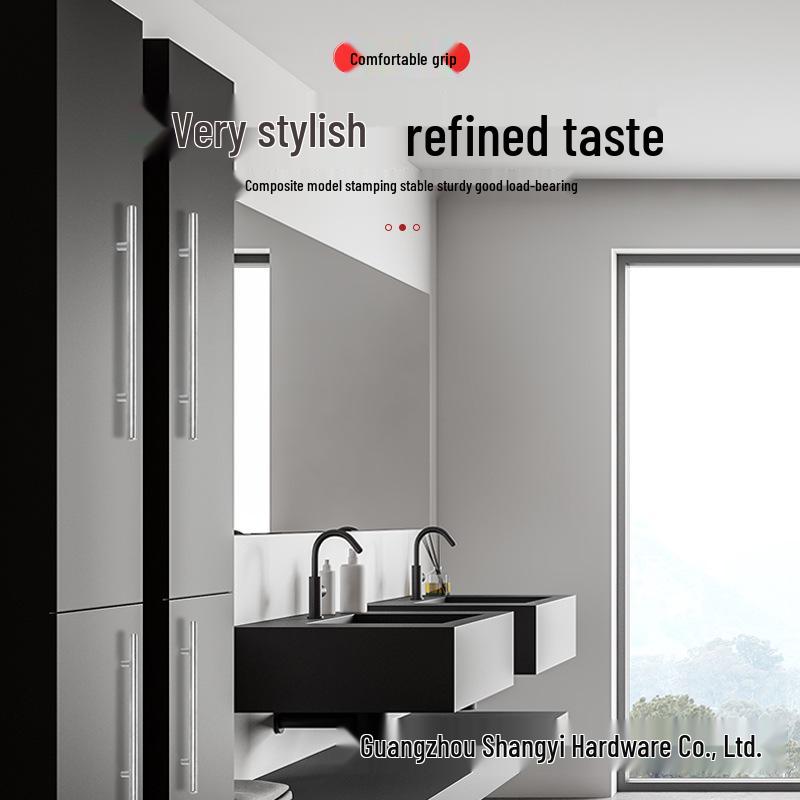 Современная Т-образная ручка из нержавеющей стали для дверей кухонного шкафа и гардероба