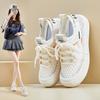 2025 Summer Flying Woven Little White Shoes New Korean Version Ins Female Student Mesh Breathable Board Shoes Casual Shoes FB5503