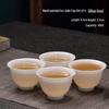 Ручная роспись Yi Lu Tang Ледяной нефрит Белый фарфор Чайные чашки для церемонии Гунфу