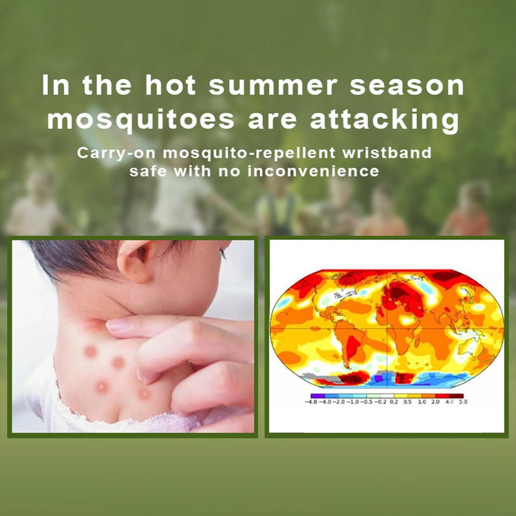 Браслет с эфирным маслом для защиты от комаров для взрослых и детей, для рыбалки. Безопаснее