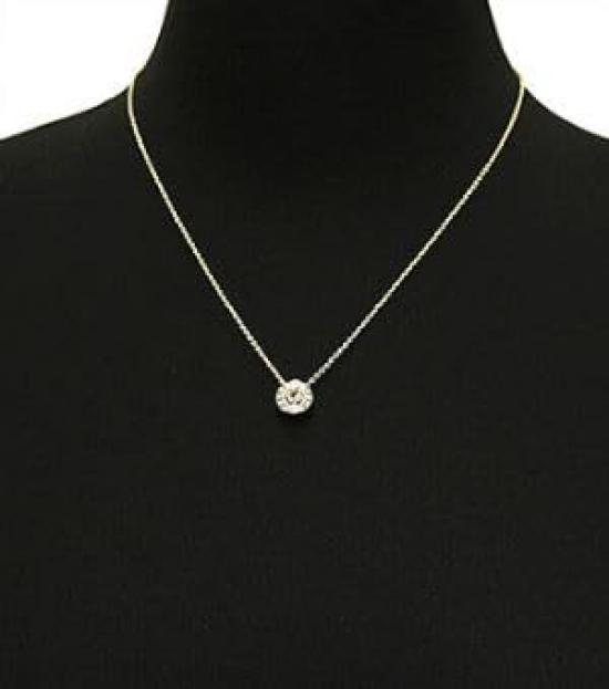 Outlet Necklace Accessories Open Circle Stone Pendant for Women 54514 Gold [Coach] (3) [Used]