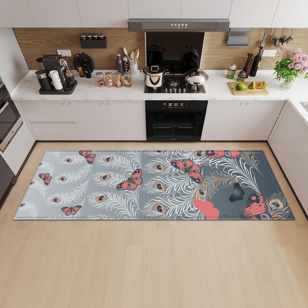Кухонный коврик Коврик для входной двери Гостиная Спальня Длинный ковер Коридор Нескользящий пол Детский ковер