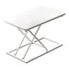 Standing Computer Lift Table 7 Gears Folding Laptop Desk Elevating Frame Mobile Working Table White