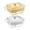 Square Chafing Dish Buffet Container Multifunctional for Brunches Food Tray