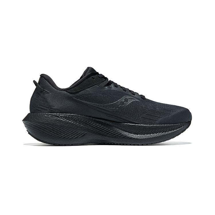 SAUCONY Triumph 21 Comfortable Mesh Cushioning Non-Slip Wear-Resistant Breathable Low-Top Running Shoes Men Sneaker Black S20882-12