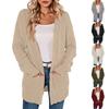 Fashionable Women's Long Knitted Sweater Cross-border Winter Knitted Jacket