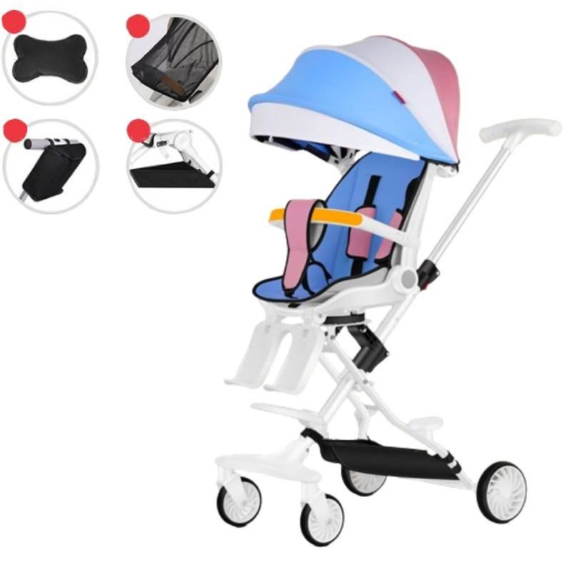 Efficient Foldable Baby Stroller With Adjustable Reclining Seat And Attractive Color Variants