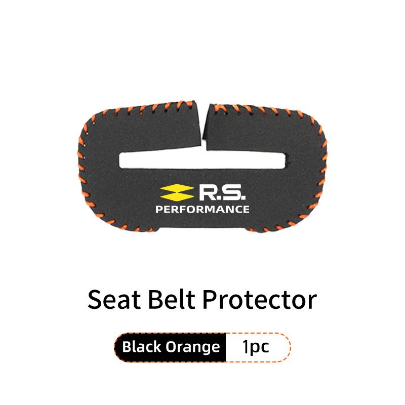 IRHQ6 Car Seat Belt Buckle Clip Suede Wear Resistant Protector Cover For Renault Clio Arkana Captur Twingo Talisman RS Logan Duster