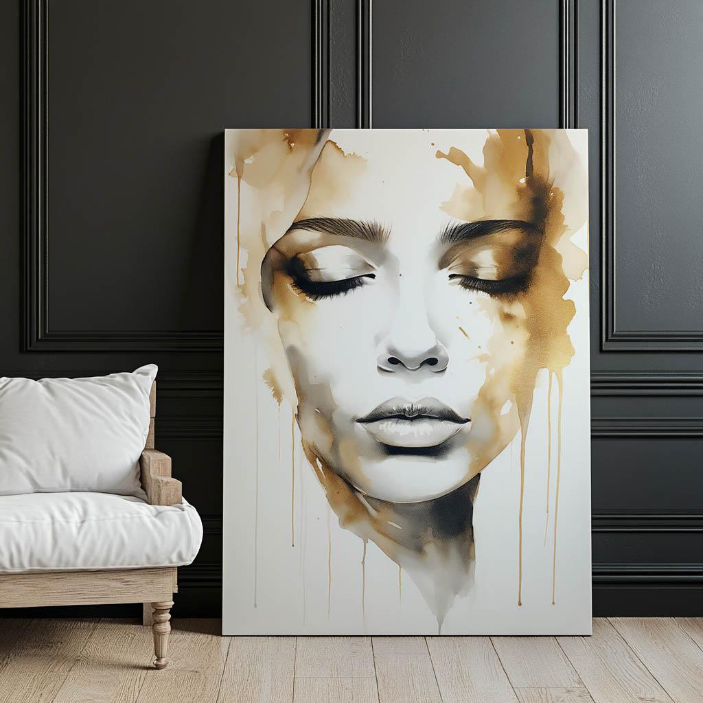 Tajemnicza Uroda Tajemnicza Uroda, 30X40 Cm, Rama Aluminiowa Złota, Papier Matowy 230 Gsm