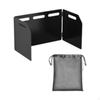 Camping Stove Windshield Outdoor Windscreen Foldable Convenient Compact Sturdy with Carrying
