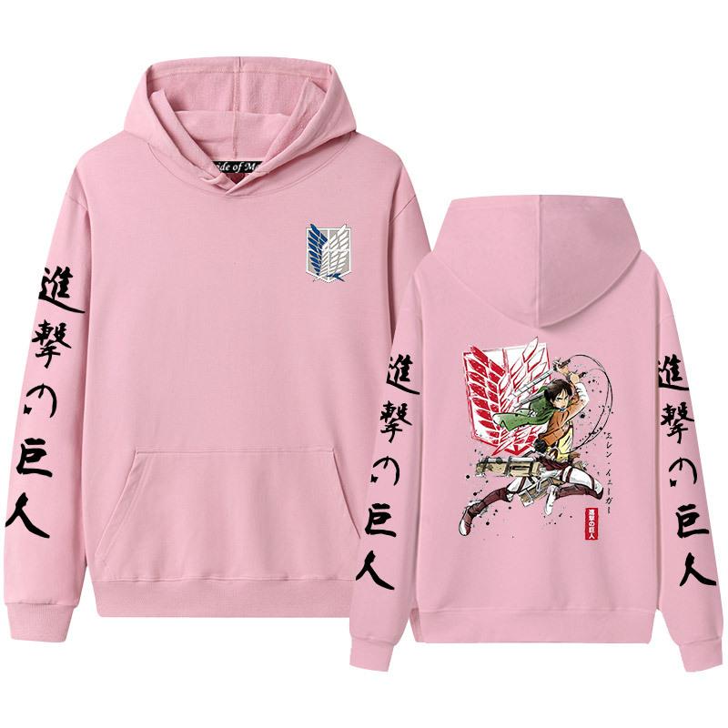 Advancing Giant Alan Yeager's Men's and Women's Hooded Hoodies and Hoodies for Couples with Thickened Velvet