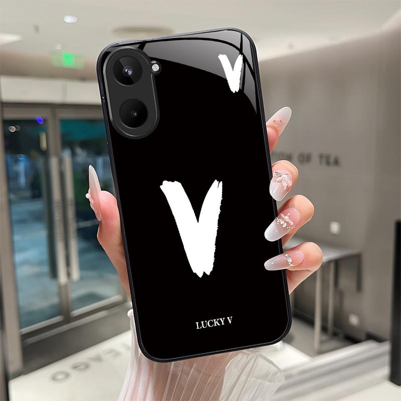 Чехол Для Realme 10 Pro Plus 4G 5G Счастливыми Буквами Задняя Крышка Capa Для Realme10 10Pro 10Pro+ Закаленное Стекло Мягкий ТПУ Защитный Fundas
