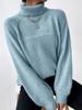 Loose Sweater Women's Solid Color Warm Pullover Top