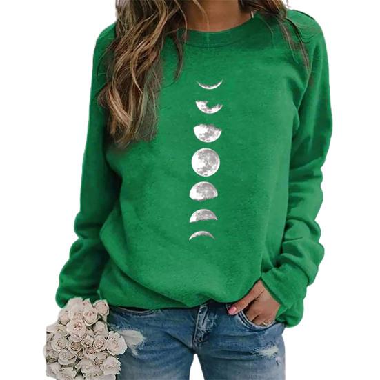 Шикарная женская блузка из полиэстера с круглым вырезом на весну и осень для женщин на открытом воздухе