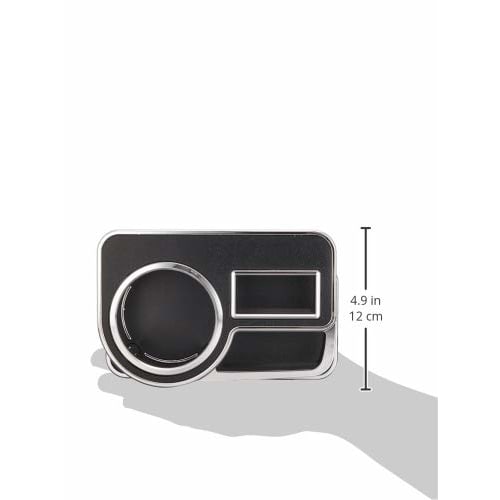 CARMATE Car Drink Holder Table Type Leather Look/Chrome FC141