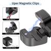 6Pcs Magnetic Cable Management Clips Charging Cord Winder Holder Organizer Black