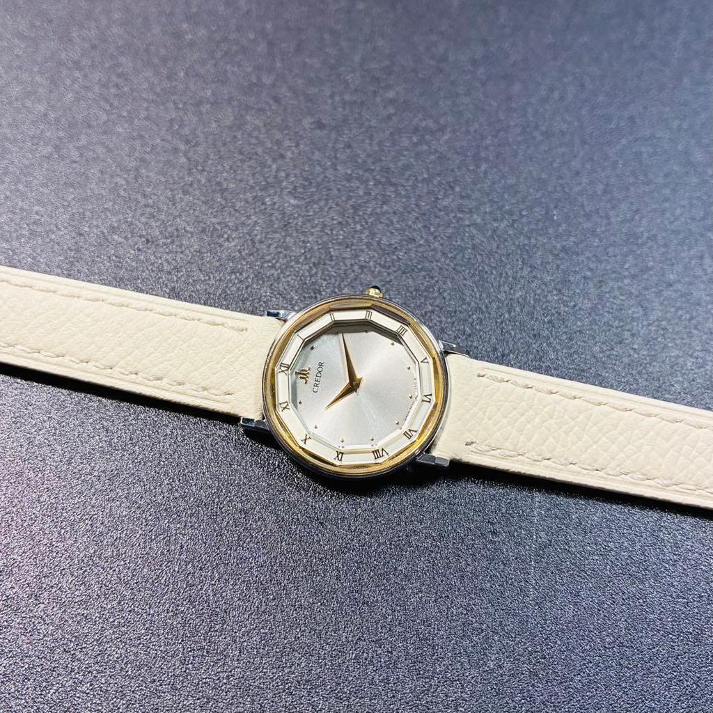 Used [Beautiful Condition, Authentic] Seiko Credor 18KT Combi Quartz Watch, Gold