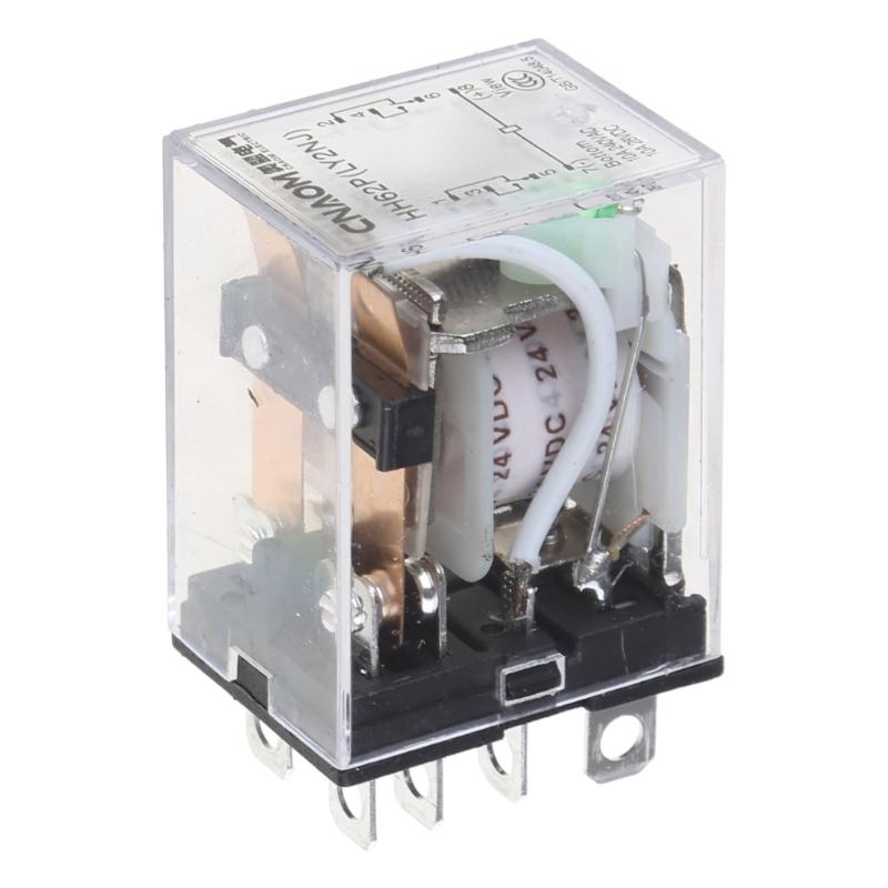 10A Mini Electromagnetic Relay Electronic Modules DPDT 8 Pin LED Lamps