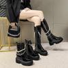 Boots for Women But Over the Knee 2025 New Autumn Martin Platform Boots Inner Height Increase British Style Knight Boots