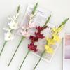 Artificial Gladiolus Flowers 22" Real Touch Flower with Long Stem 4 Full Blooms
