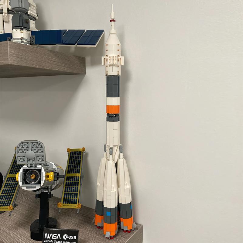 MOC Ultimate Soyuz Rocket Collection Строительные блоки Ракета-носитель Кирпич Juguetes Образовательные Игрушки