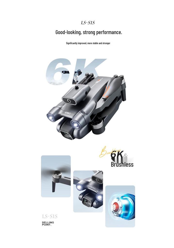 CrossS1S Brushless Drone with Obstacle Avoidance, Dual Cameras, Electronic Fence, Optical Flow, and Remote Control for Aerial Photography