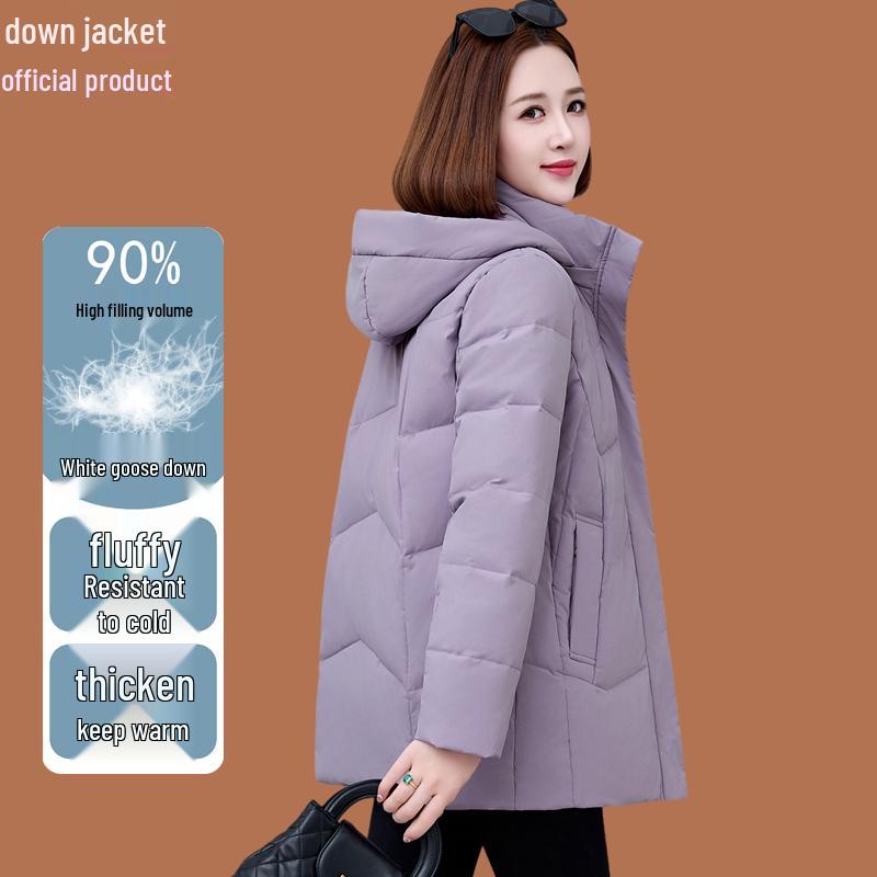 Женский зимний пуховик 2025 с утолщенным слоем - Тренд стиля "Маленькая хрупкость"