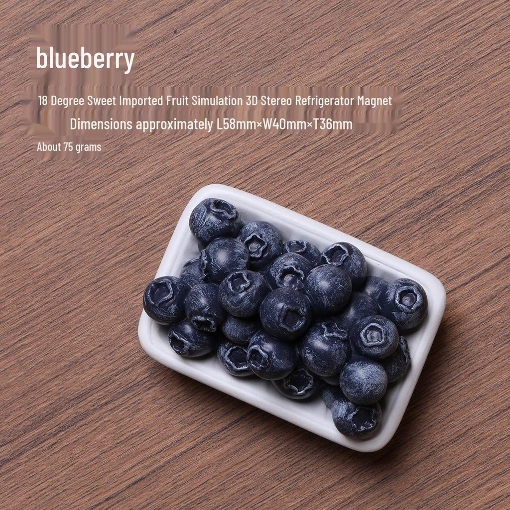 3D Fruit Magnet: Watermelon, Cherry, Strawberry Cat Design