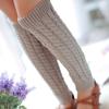 Support Knit Cable Warm Sock Long Crochet Knitted Sock Womens Winter Warm Socks Warmers Leg Socks