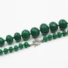2023 8-20mm Natural Dark Green Jade Chalcedony Beads Necklace Faceted Women Girl Stone DIY Fashion Jewelry Making Design Christmas Gifts