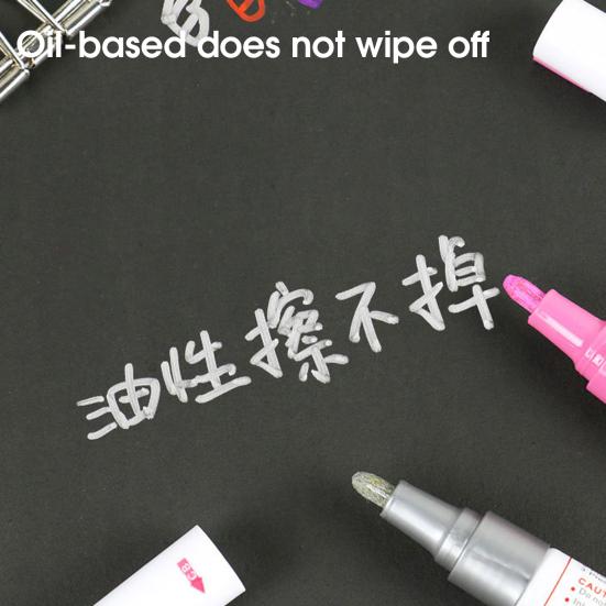 Car Paint Pen Smooth Writing Waterproof High Color Saturation Strong Coverage Unfading Touch Up Paint Rich Colors Optional Car