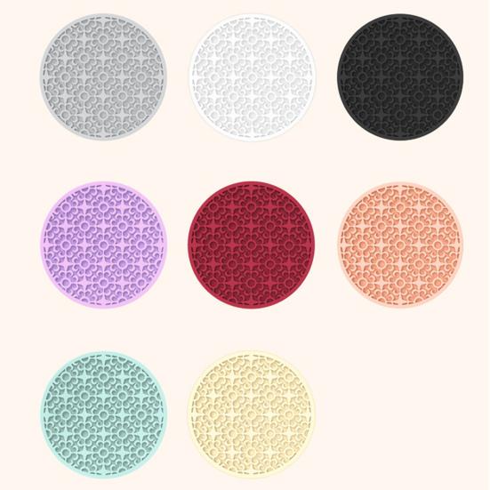 Силиконовая подставка с рисунком в стиле ретро, теплоизоляция, легко чистящаяся, многоразовая, винтажная, круглая, мягкая подставка