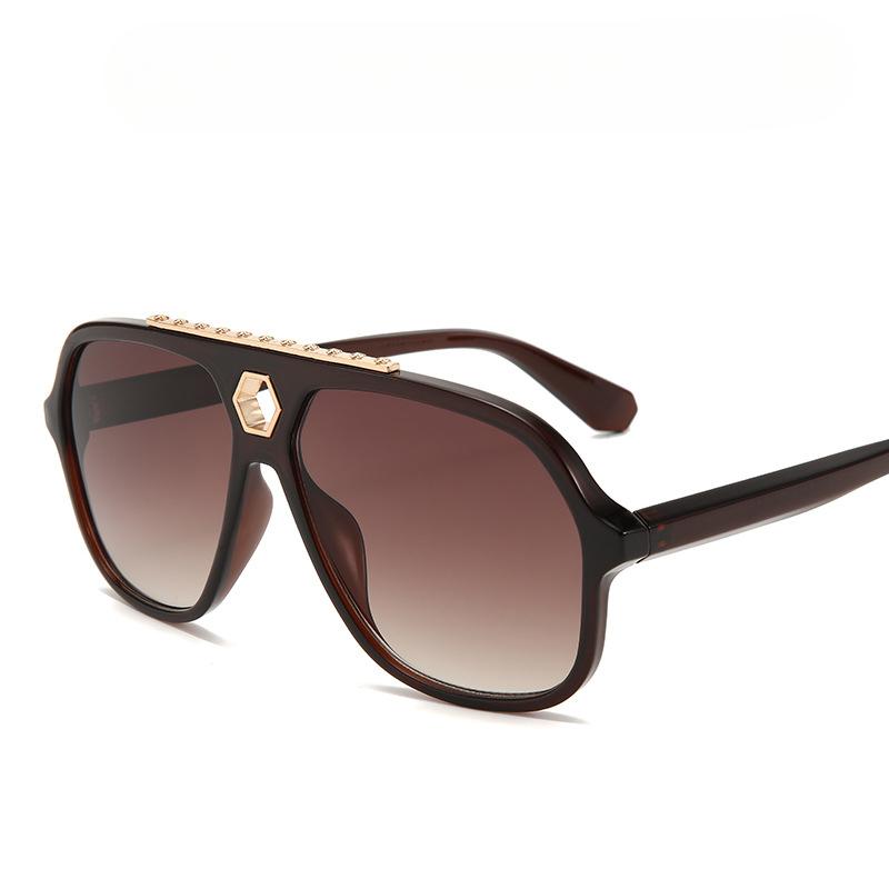 Новые модные солнцезащитные очки в большой оправе, корректирующие уличные солнцезащитные очки, зеркало в виде лягушки.