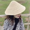 Korean Girls Straw Hat Breathable Straw Visor Cap for Children Retro Kids Sun Hat  Boy Girls