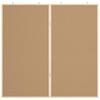 Info Board Black 100 x 100 x 1.4 cm Solid Pine Wood