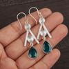 Apatite Handmade Silver Jewelry, 925 Sterling Silver Earring, Handmade Beautiful Gemstone Jewelry, Apatite Earring For Her