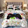 3D Gamepad Bedding Set Microfiber Quilt Cover Three-Piece Set